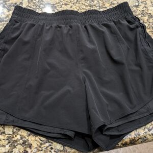 Avia black running shorts, in very good condition size L 12/ 14